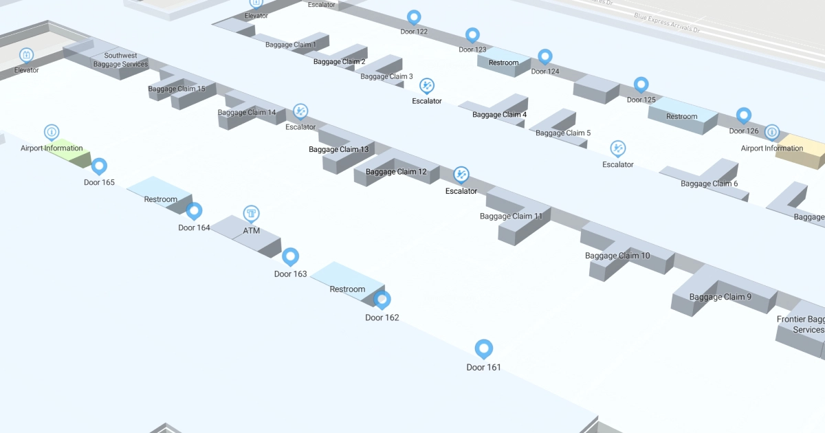TPA Terminal Level 1 Interactive map