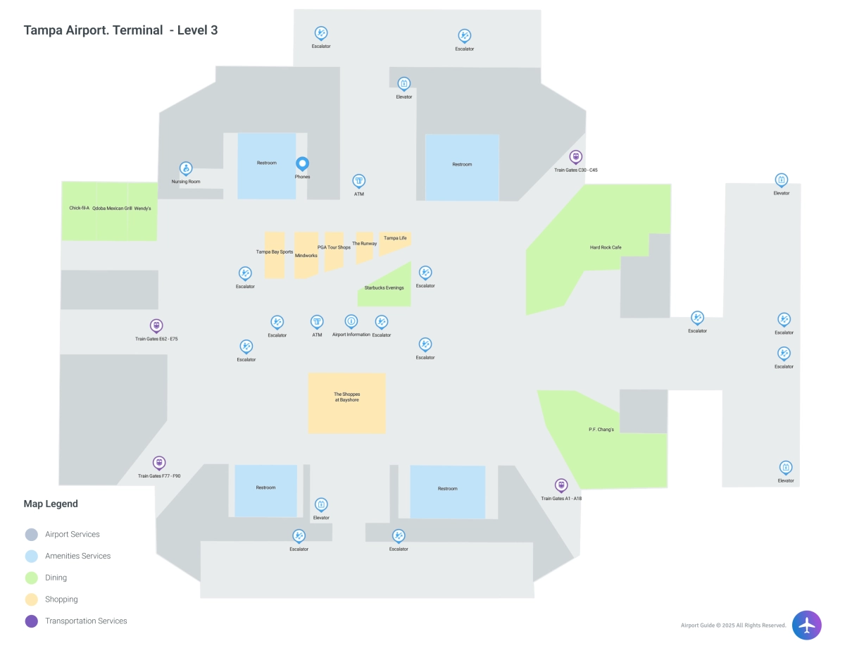 TPA Terminal Level 3 map