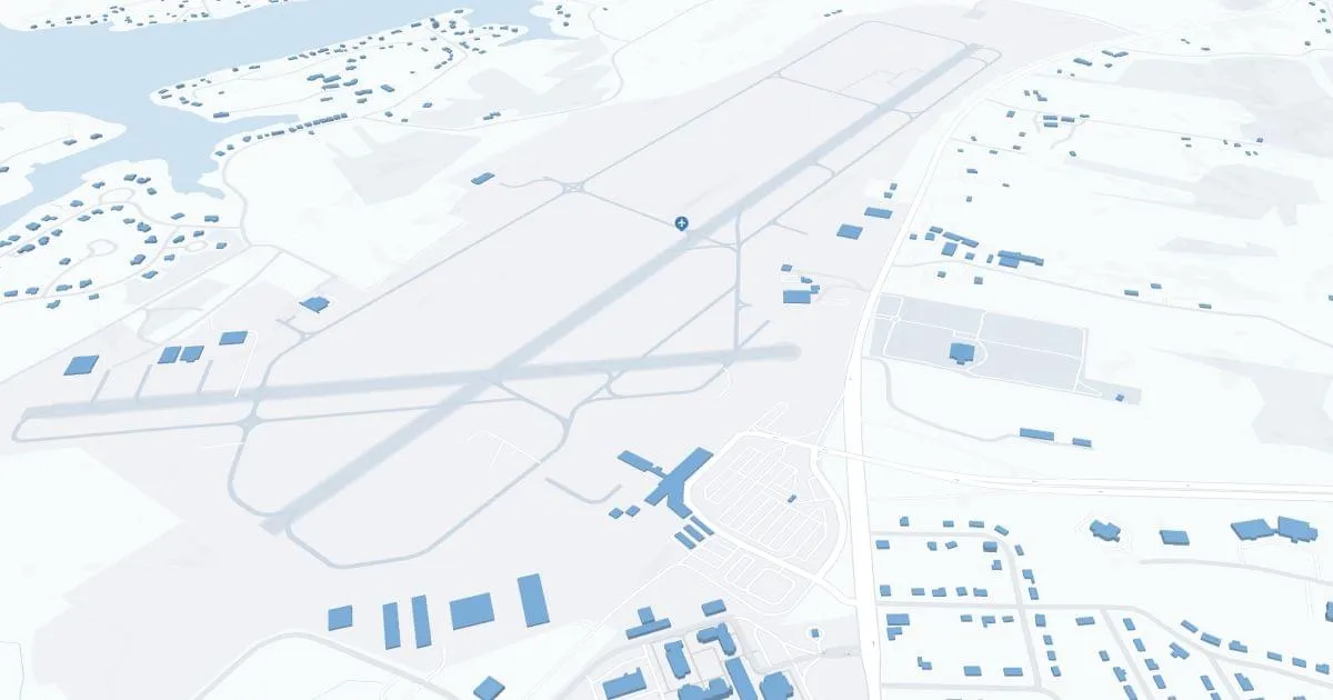 Tri-Cities Regional Airport-TN/VA (TRI) Map