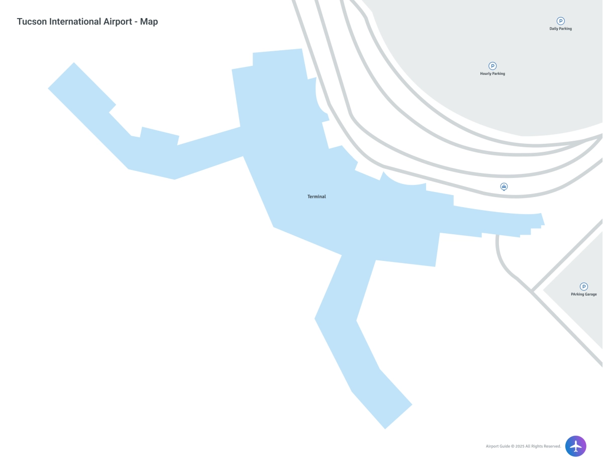 Tucson International Airport (TUS) Map