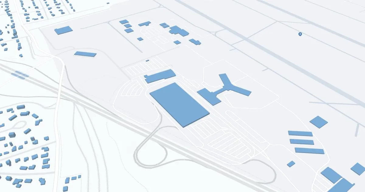 McGhee Tyson Airport (TYS) Map