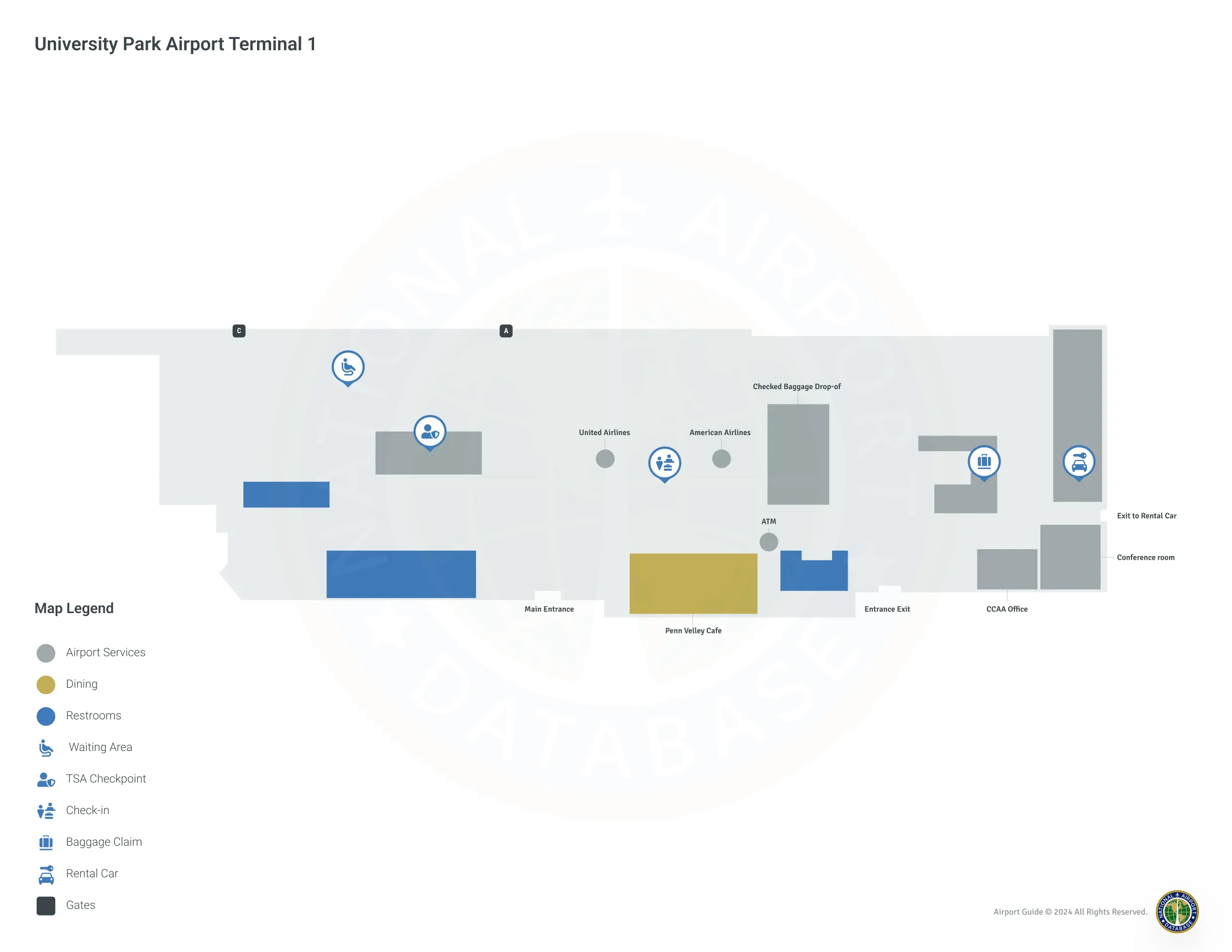 UNV Terminal / Level 1 Map