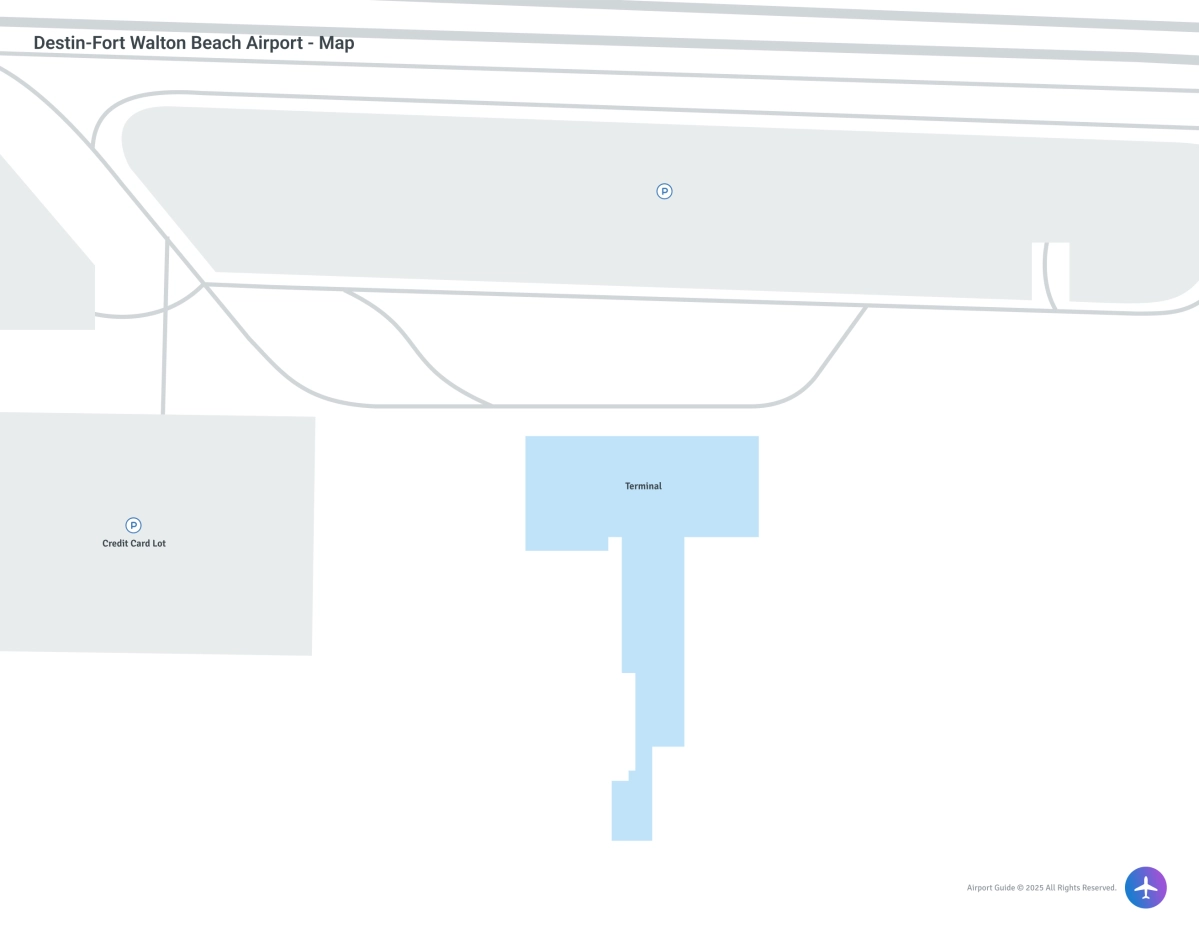 Destin-Fort Walton Beach Airport (VPS) Map