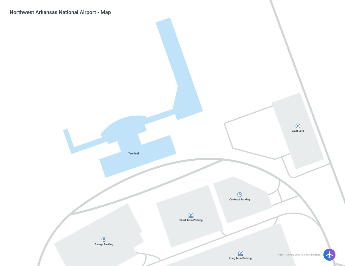 Northwest Arkansas Regional Airport (XNA) Map