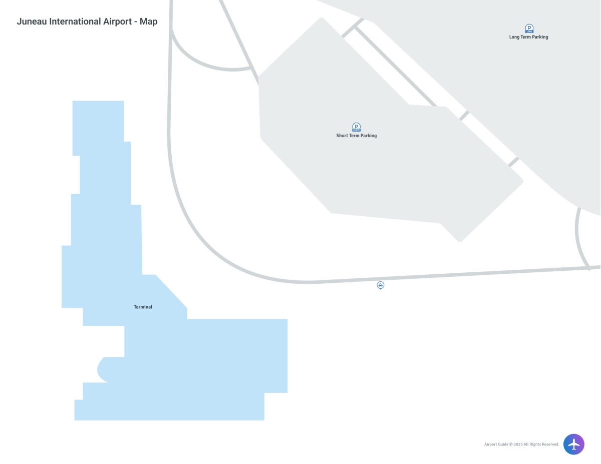 Juneau International Airport (JNU) Map