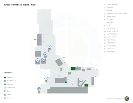 JNU Airport Terminal Map