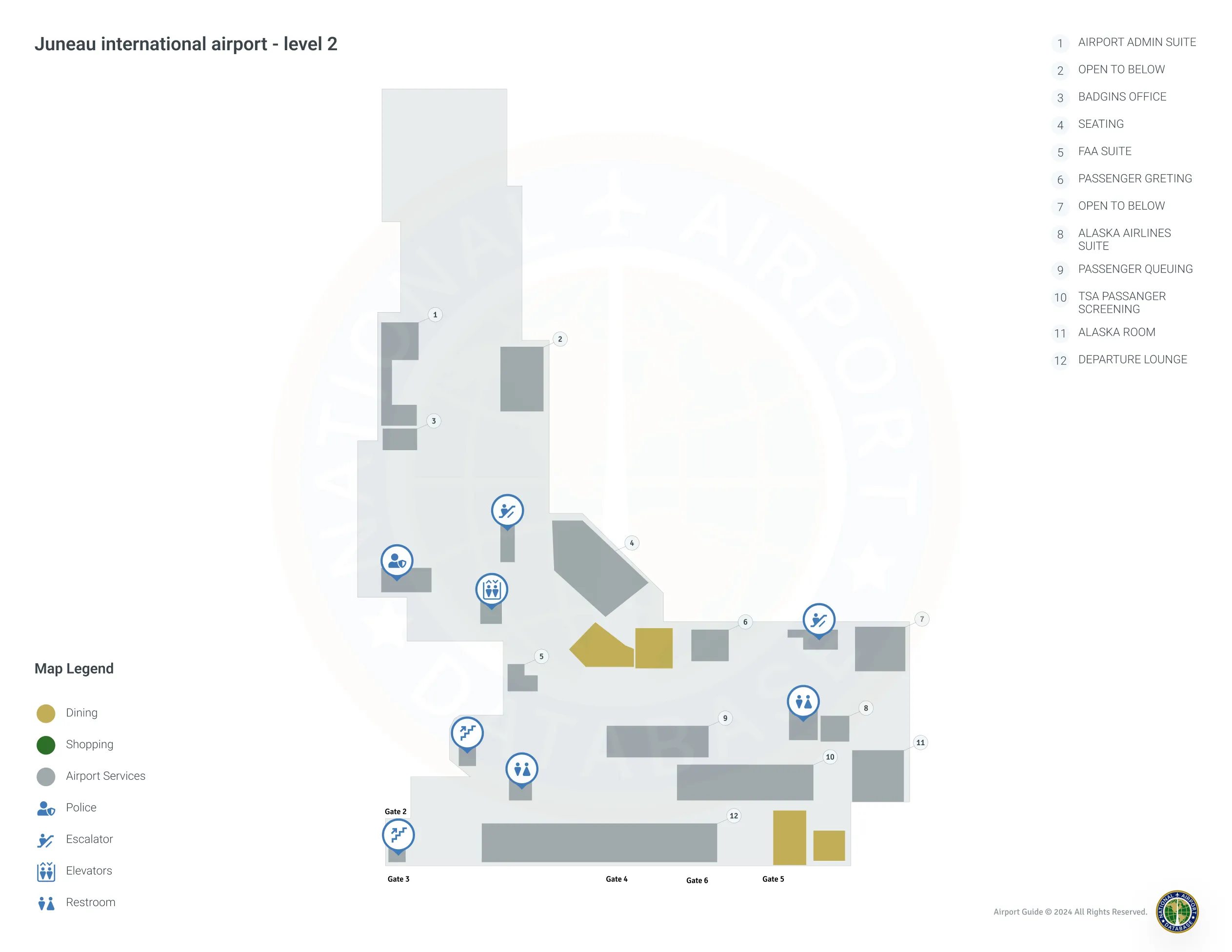 JNU Terminal Level 2 map