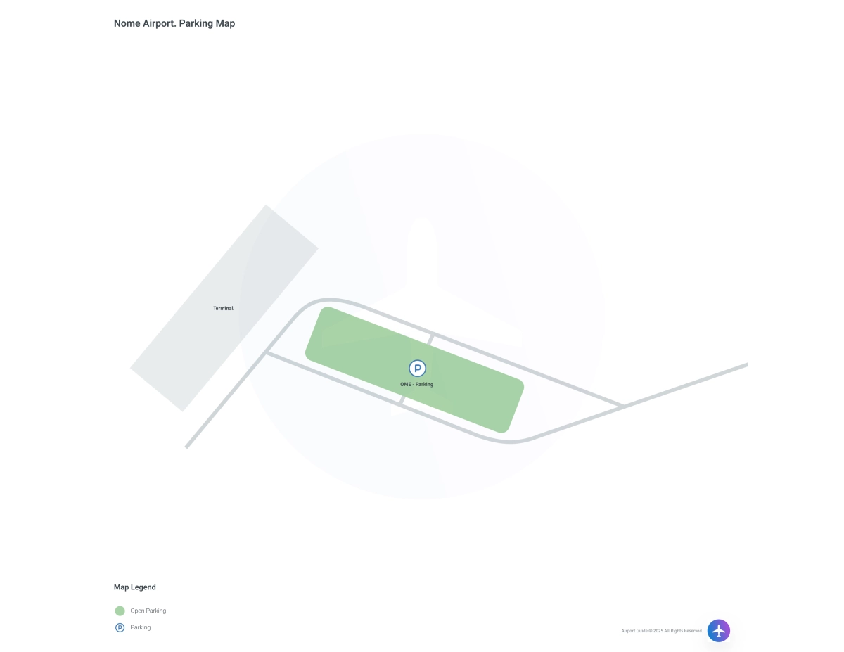 Nome Airport (OME) Parking Map