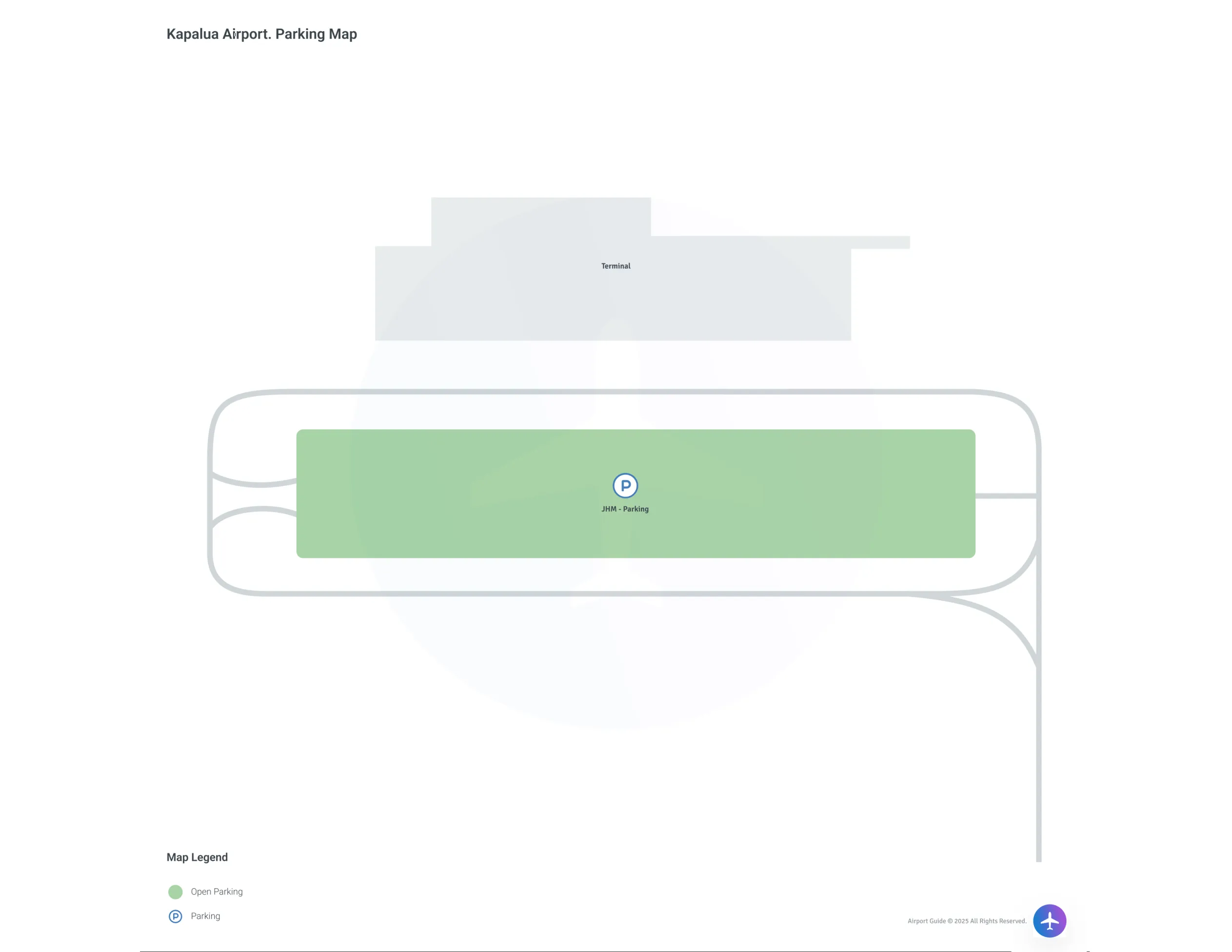 Kapalua Airport (JHM) Parking Map