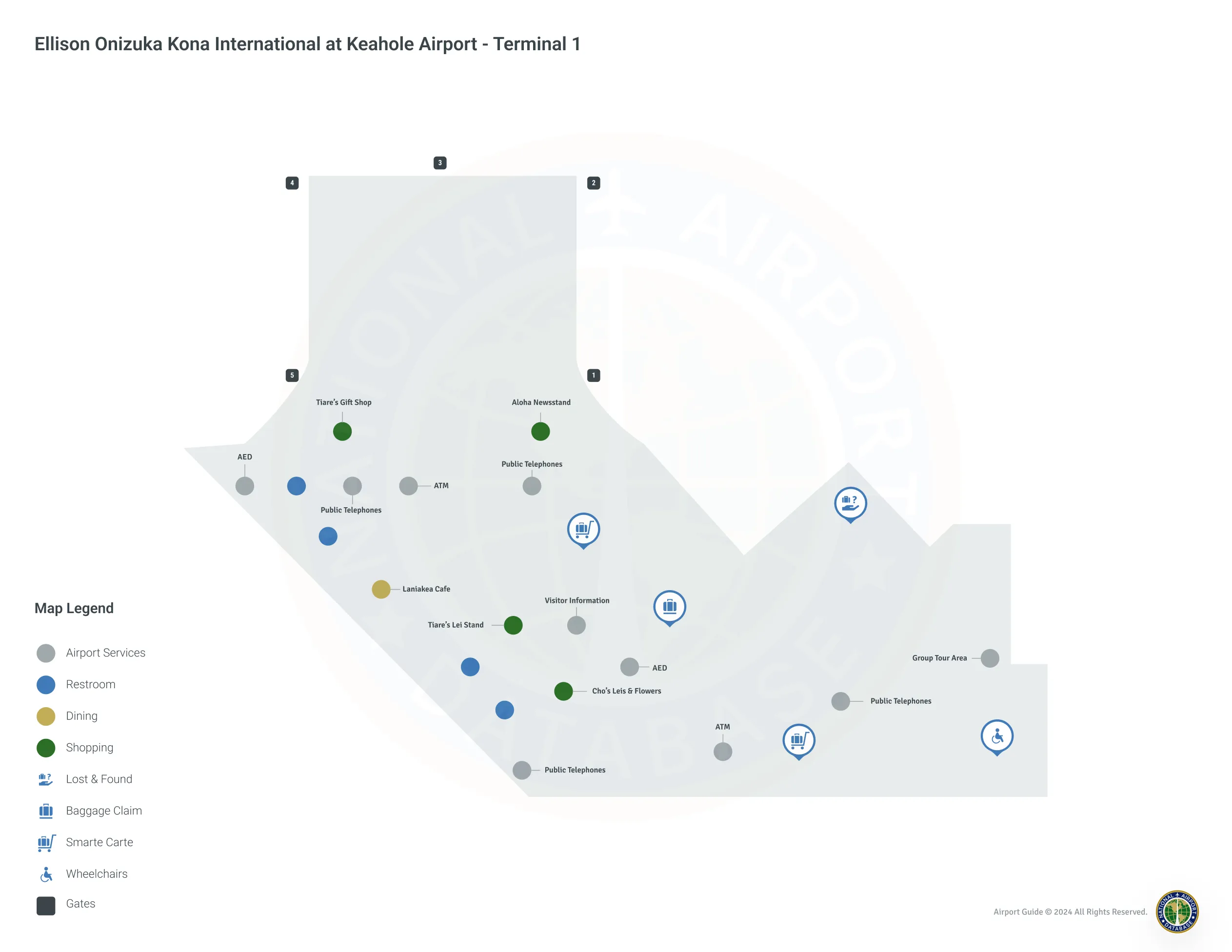 KOA Terminal 1 / Level 1 Map