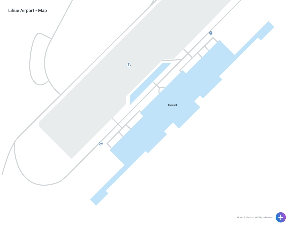 Lihue Airport (LIH) Map