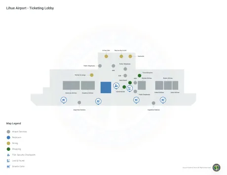 LIH Airport Terminal Map