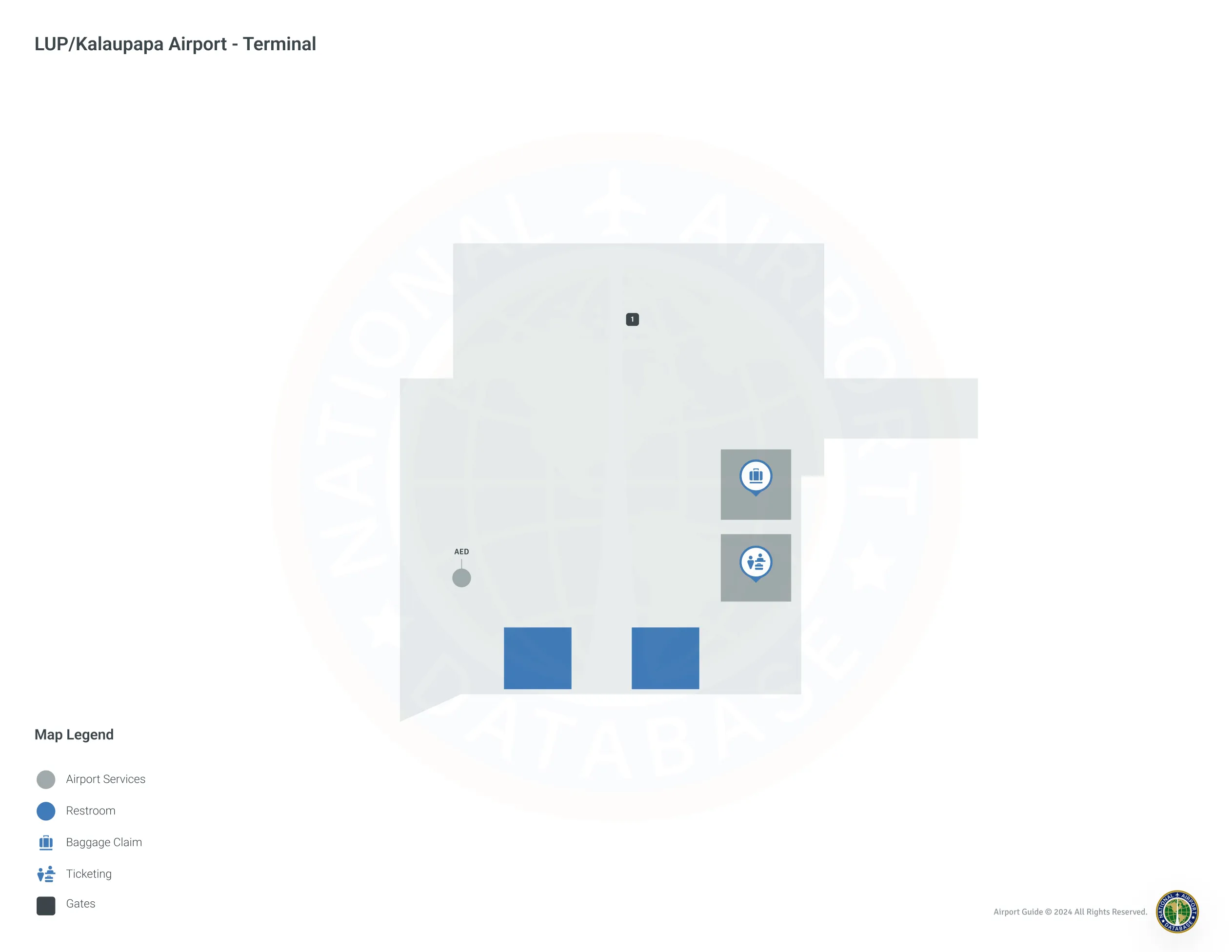 LUP Terminal Level 1 map
