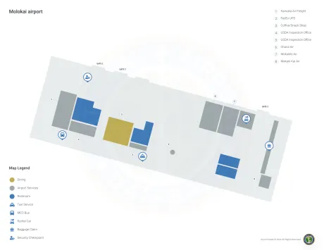 MKK Airport Terminal Map