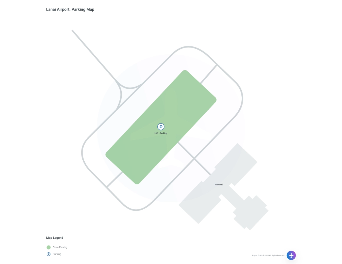 Lanai Airport (LNY) Parking Map