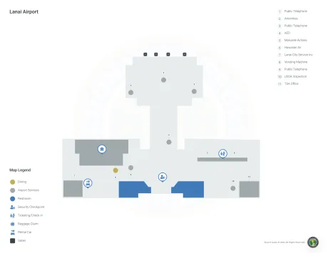 LNY Airport Terminal Map