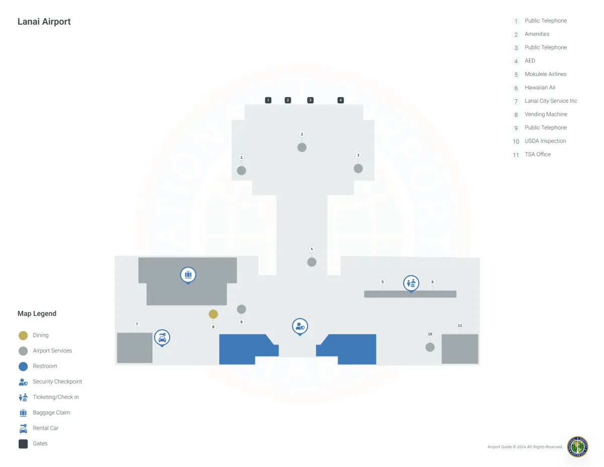 LNY Terminal Level 1 map